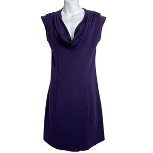 Iisli‎ Knit Bordeaux Plum Fine Merino Wool Above The Knee Knit Dress Size S